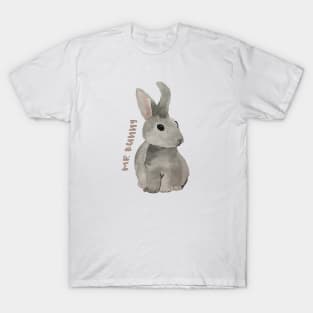 Mr bunny cute watercolor bunny sweet watercolour rabbit T-Shirt